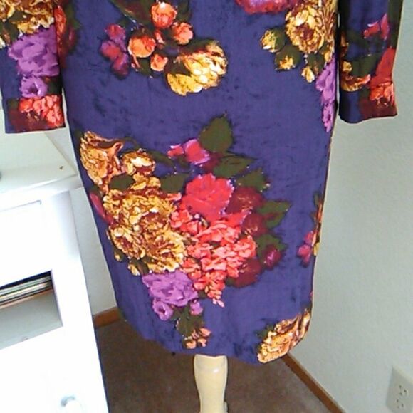 Vintage Liz Claiborne Floral Shift - Picture 3 of 13